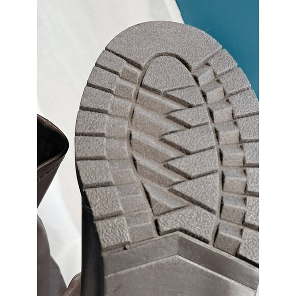 ShoeDazzle Lornah WC Riding Boots Dark Brown Over Knee Faux Leather Women's 8.5 - Picture 12 of 12